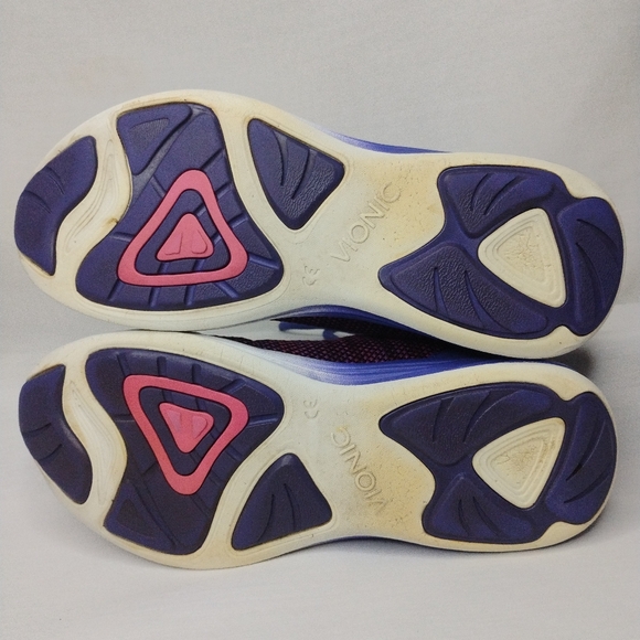 Women's Size 6.5 Vionic ADLEY Purple Pink Sneakers Gym Trainers Support Lace Up - Picture 12 of 16